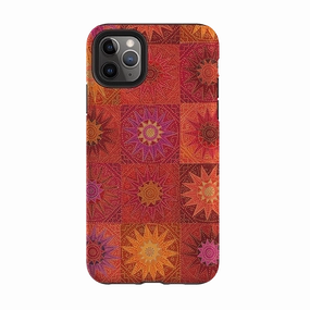 Comfort Texture Finish Sleek Grip iPhone Tough Case - African Suns By Jehane