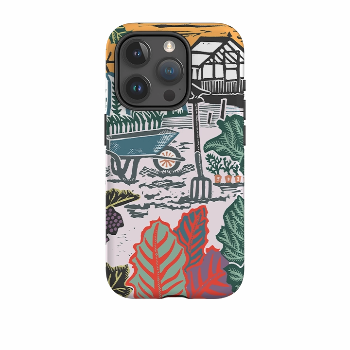 iPhone Tough Case - Allotment By Kate Heiss Protective Detailing Comfort Shield Texture