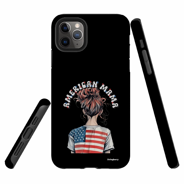 iPhone Tough Case - American Mama anti fingerprint