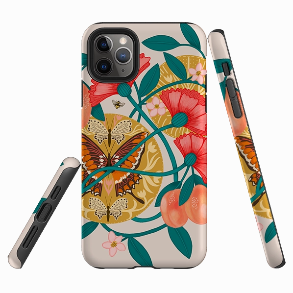Flexible structure iPhone Tough Case - Apricots By Nina Pace