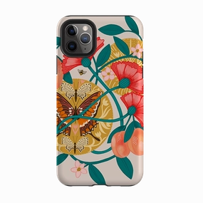 Lightweight Build Quality Minimal Surface Layer iPhone Tough Case - Apricots By Nina Pace