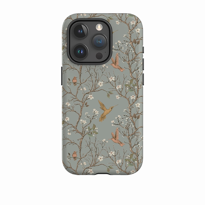 Protective barrier iPhone Tough Case - Autumn Birds II