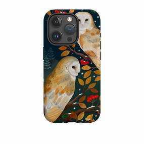 iPhone Tough Case - Autumn Owls By Bex Parkin Sleek Surface