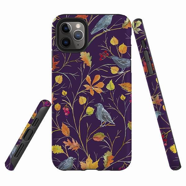 Impact Resistant iPhone Tough Case - Autumn Pattern By Elisabeth Haager