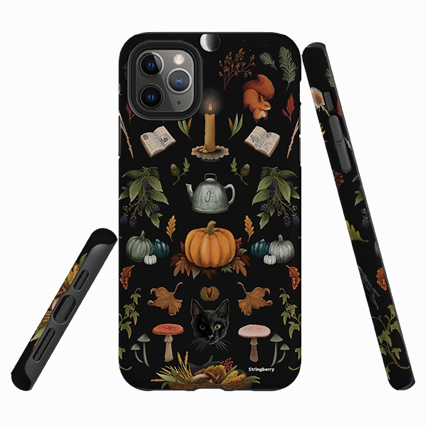 iPhone Tough Case - Autumn Pattern II By Anna Stead Everyday Style Smooth Outline