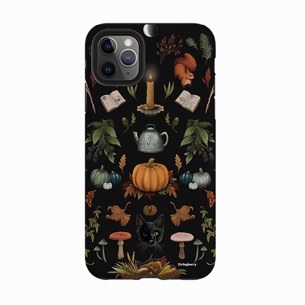 iPhone Tough Case - Autumn Pattern II By Anna Stead Luxury Texture Finish