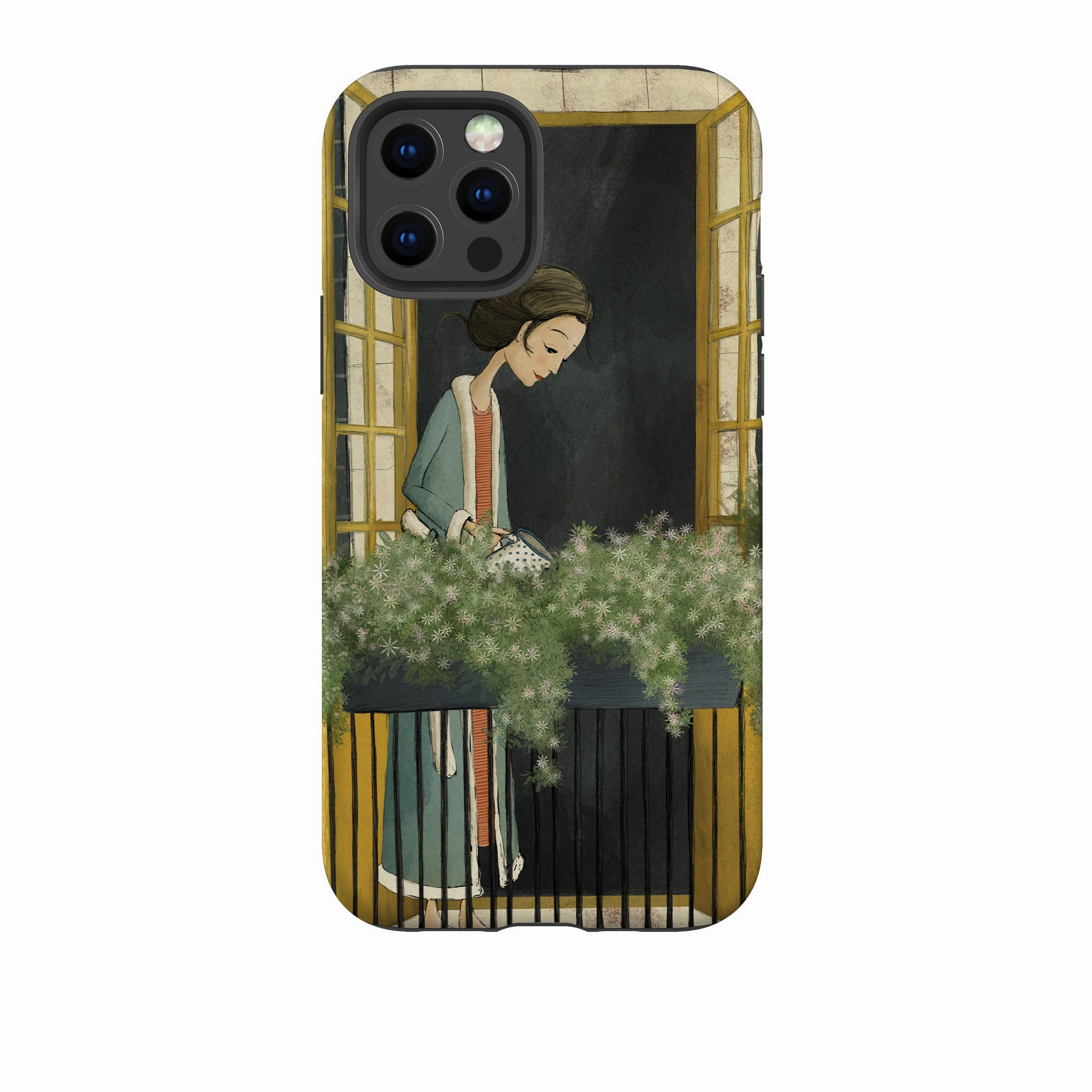 iPhone Tough Case - Balcony By Maja Lindberg Slim Texture Polished Texture