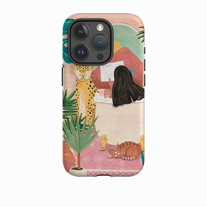 Matte Pattern Design iPhone Tough Case - Bath Time By Caroline Bonne Muller