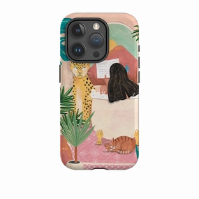 Matte Pattern Design iPhone Tough Case - Bath Time By Caroline Bonne Muller