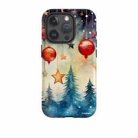 iPhone Tough Case - Bauble Forest III Shock Absorbing anti dust