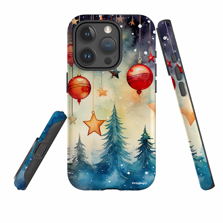 Stylish Aesthetic iPhone Tough Case - Bauble Forest III