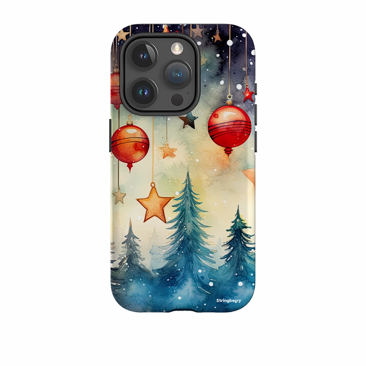 iPhone Tough Case - Bauble Forest III Shock Absorbing anti dust