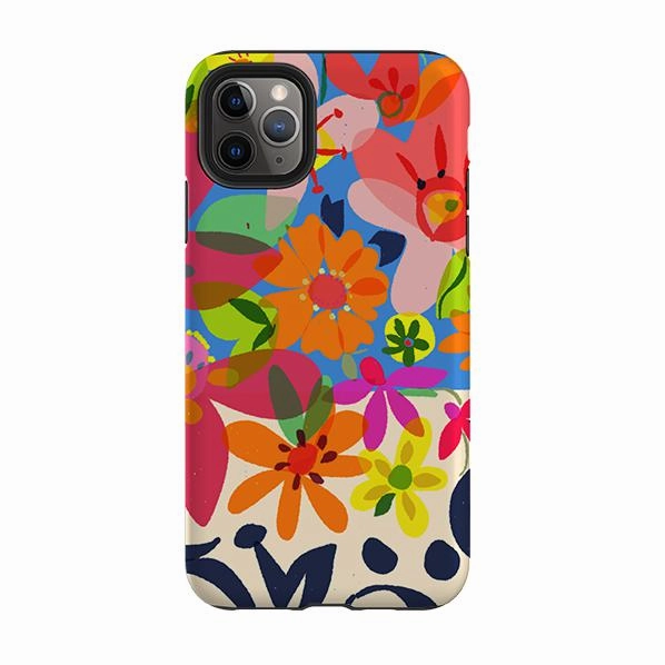 iPhone Tough Case - Beautiful Blooms By Sarah Campbell Gloss Finish Texture Strong Shell
