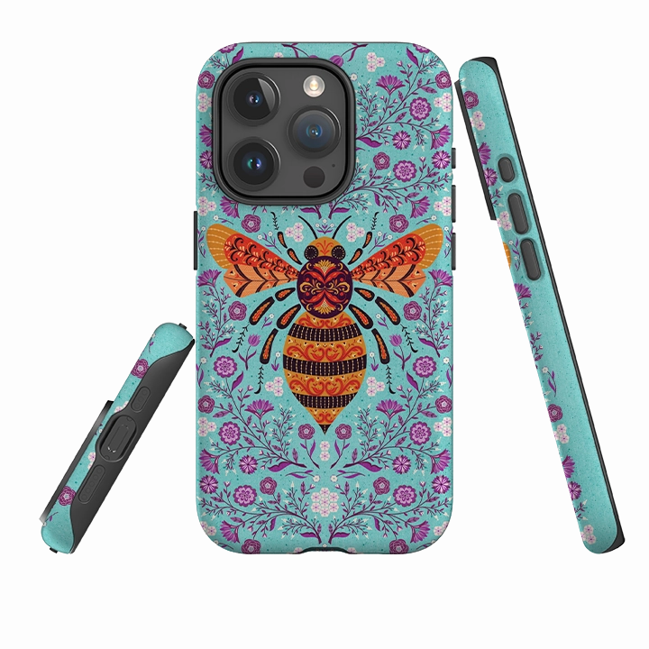 Modern Layer Hybrid Material iPhone Tough Case - Bee By Jenny Zemanek