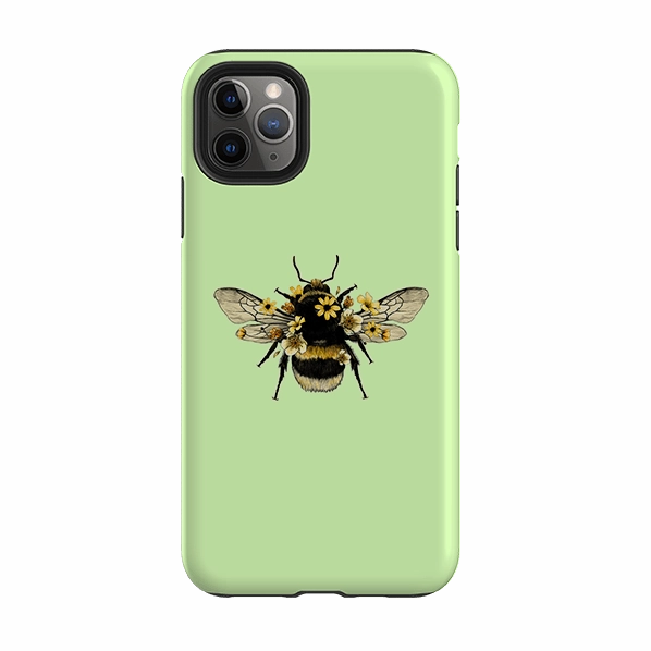 Smooth Pattern Design Minimal Form iPhone Tough Case - Bee I Mint