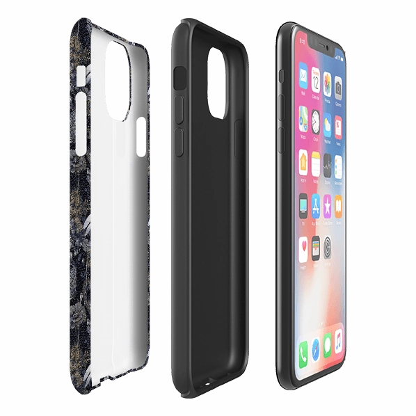 Hybrid Texture Design iPhone Tough Case - Belsay Pattern