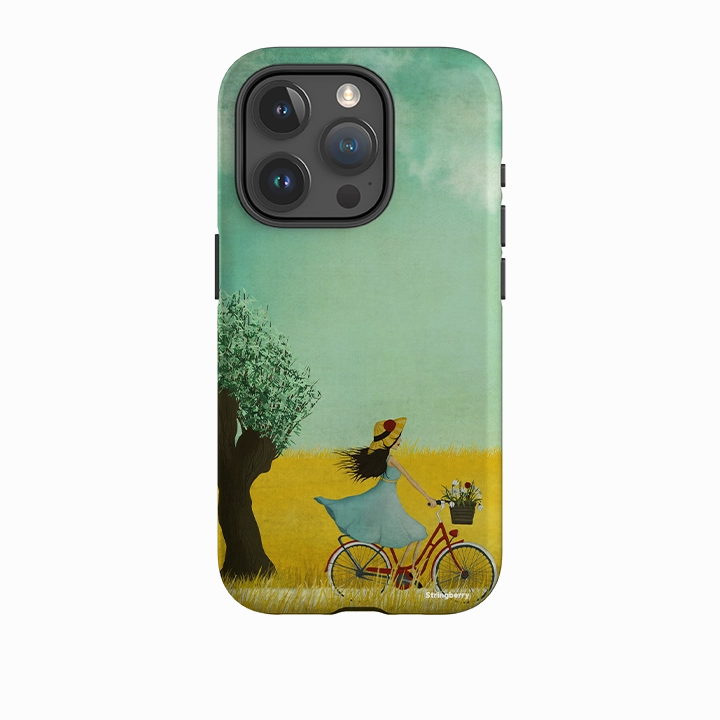 iPhone Tough Case - Bike Ride By Maja Lindberg Lightweight Frame