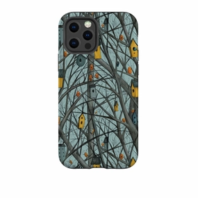 Vivid Pattern Cushioned Edge iPhone Tough Case - Bird Nest By Maja Lindberg