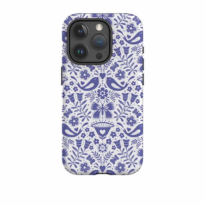 Protective Look iPhone Tough Case - Bird Pattern III By Suzy Taylor