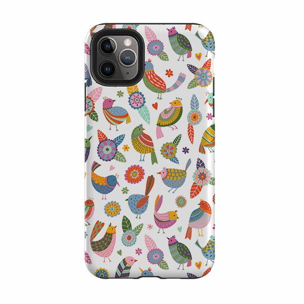 iPhone Tough Case - Birds Of A Feather By Suzy Taylor Gloss Layer Finish Light Edge