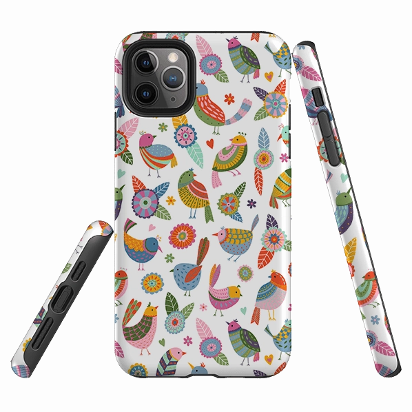 iPhone Tough Case - Birds Of A Feather By Suzy Taylor Urban Style Comfort Grip