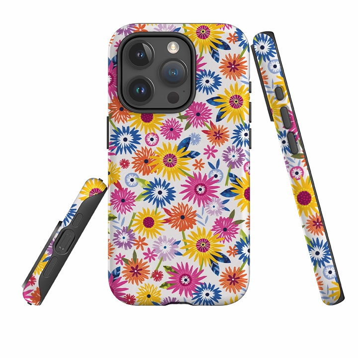iPhone Tough Case - Blooms By Ali Brookes Classic Pattern