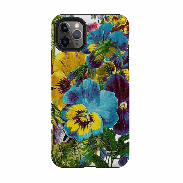 Soft Shape iPhone Tough Case - Blue Garden