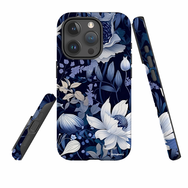 iPhone Tough Case - Blue Nutberry II Heat dissipation