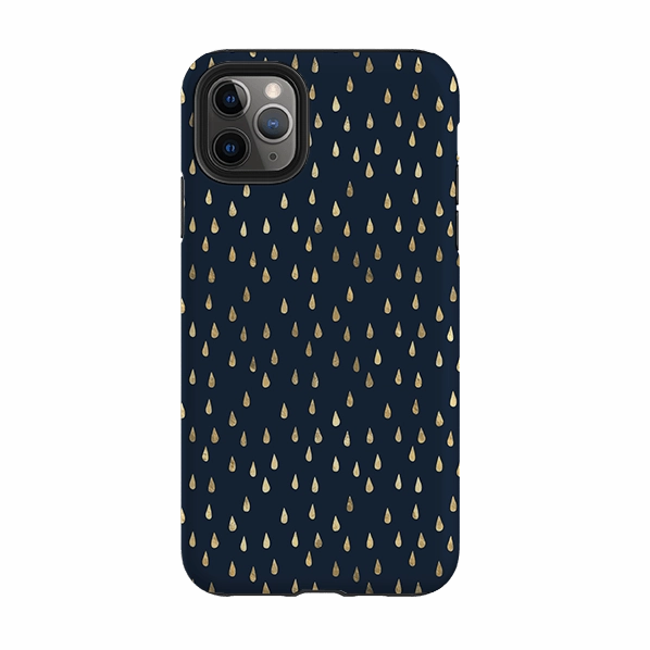 iPhone Tough Case - Blue Rain Comfort grip design