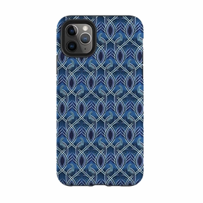iPhone Tough Case - Bluebirds By Cressida Bell Colorful option Modern Pattern Layer