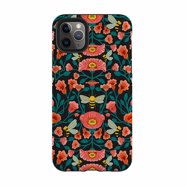 Gloss Layer iPhone Tough Case - Buzz Floral By Nina Pace