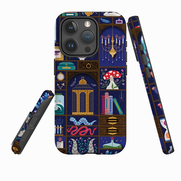 iPhone Tough Case - Cabinet Of Curiosities By Jenny Zemanek Smooth Pattern Design Everyday Look