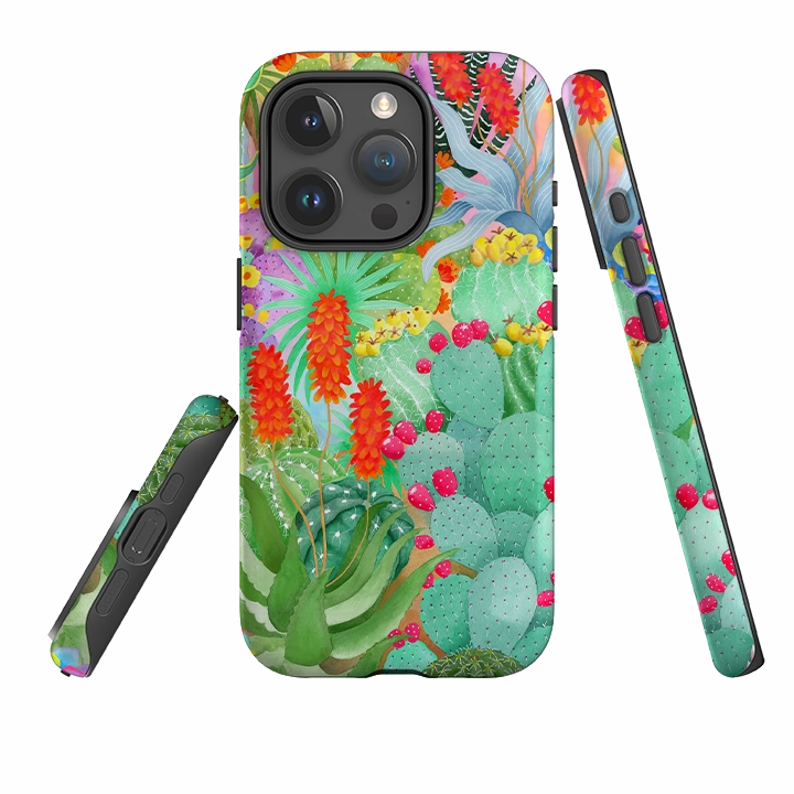 iPhone Tough Case - Cactus By Bex Parkin Slim Look