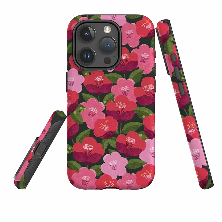 iPhone Tough Case - Camellia II By Ali Brookes Ultra Slim Flexible Material