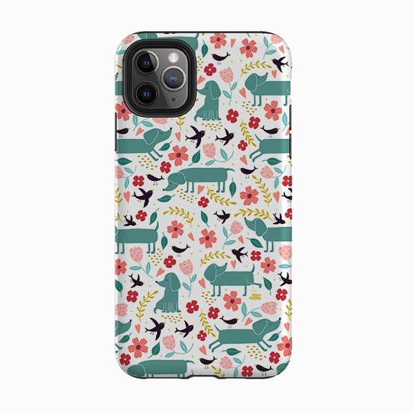 iPhone Tough Case - Cheeky Daschunds By Suzy Taylor Soft Detail Lightweight accessory