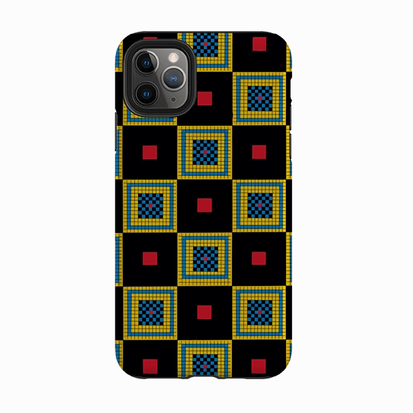 Stylish Color Modern Edge iPhone Tough Case - Chequers By Cressida Bell