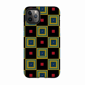 Metal Texture Luxury Shine iPhone Tough Case - Chequers By Cressida Bell