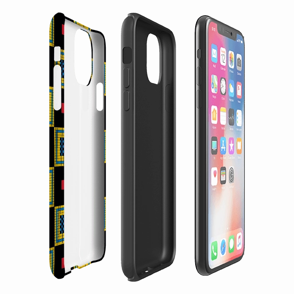 Rugged Surface iPhone Tough Case - Chequers By Cressida Bell