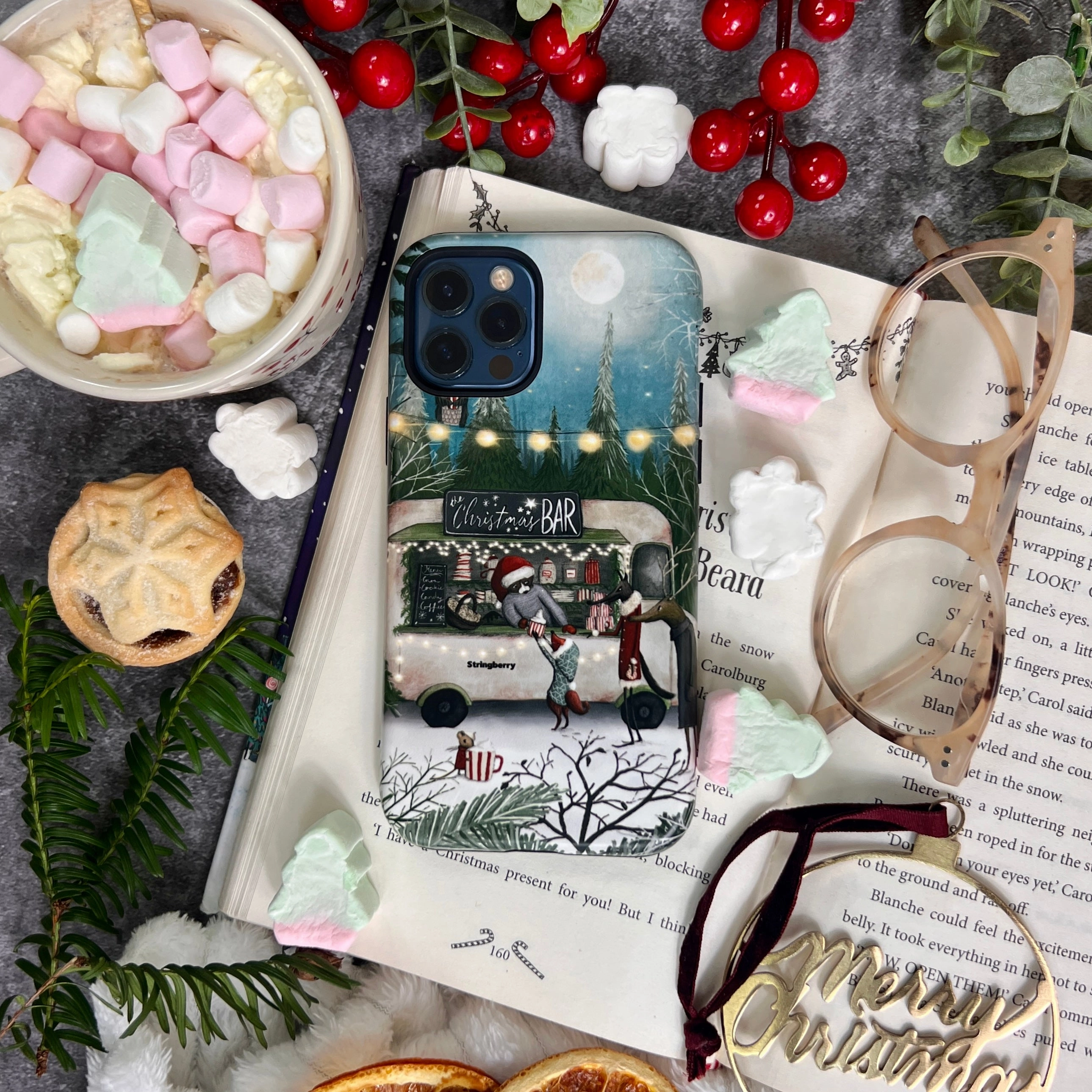 iPhone Tough Case - Christmas Bar By Maja Lindberg Soft Finish