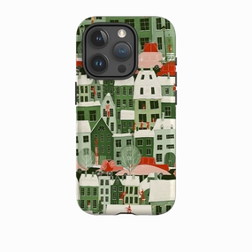 Matte Texture Finish iPhone Tough Case - Christmas City By Maja Lindberg