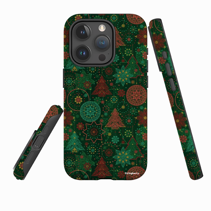 iPhone Tough Case - Christmas Forest By Natalie Pedetti Prack Comfort Build Layer