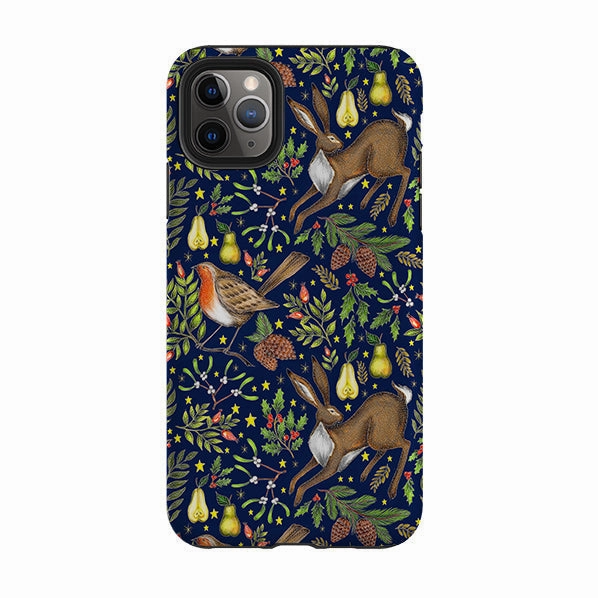 iPhone Tough Case - Christmas Garden By Catherine Rowe Premium Edge Minimal Feature