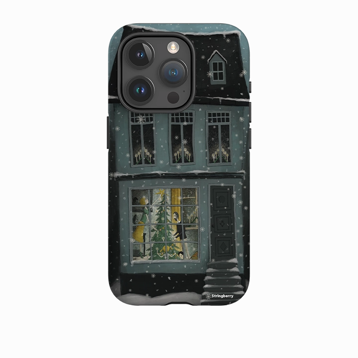 Luxury Detail Texture iPhone Tough Case - Christmas House By Maja Lindberg