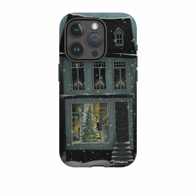 Soft Grip Layer Soft Layered Design iPhone Tough Case - Christmas House By Maja Lindberg
