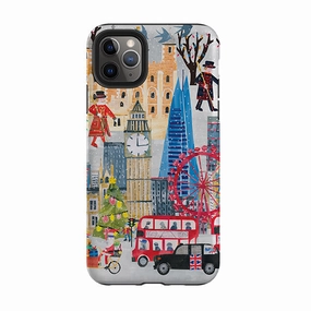 iPhone Tough Case - Christmas In London By Tracey English Durable structure