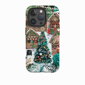 Soft Grip Finish Soft Touching iPhone Tough Case - Christmas Market Magic By Emma Frances Grant