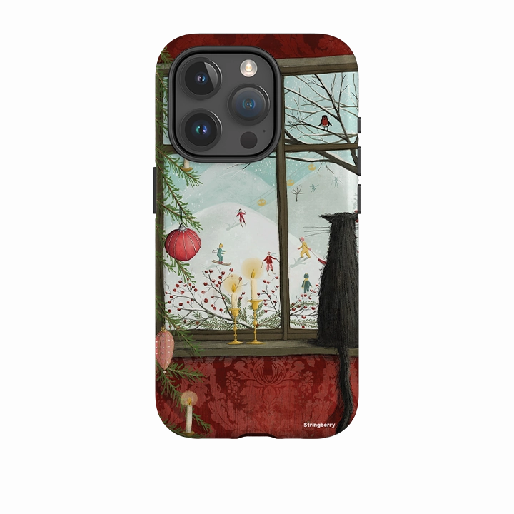 iPhone Tough Case - Christmas Window By Maja Lindberg Durable Finish Layer
