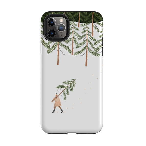 iPhone Tough Case - Coming Home For Christmas By Madalina Andronic Fashion Look Compact Texture