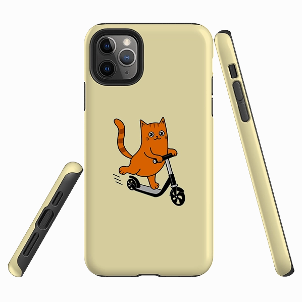 Travel Essential Everyday Protection iPhone Tough Case - Cool Cat