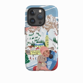 Durable Pattern Texture Smooth Finish iPhone Tough Case - Cortina By Caroline Bonne Muller